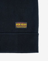 14oz Ultra Heavyweight Loopwheel Cotton Crew Neck Sweat - Black