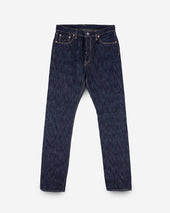 16oz Slubby Selvedge Denim Relaxed Tapered Cut Jeans - Indigo