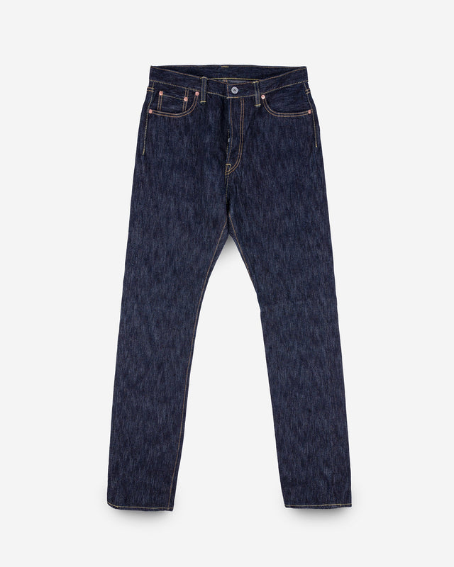 16oz Slubby Selvedge Denim Relaxed Tapered Cut Jeans - Indigo