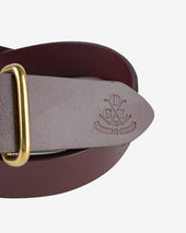 OGL Single Prong Brass Roller Buckle Leather Belt - Full Dyed Tan