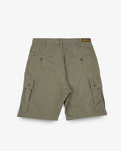 9oz Canvas Military Cargo Shorts - Green