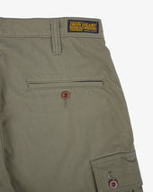 9oz Canvas Military Cargo Shorts - Green