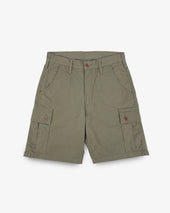 9oz Canvas Military Cargo Shorts - Green