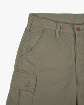 9oz Canvas Military Cargo Shorts - Green