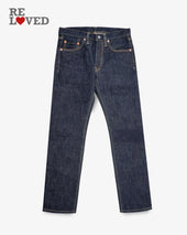 21oz Selvedge Denim Slim Tapered Cut Jeans - Indigo (IH-777S-21) Tag 30, Hemmed to 29.0"