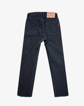 21oz Selvedge Denim Medium/High Rise Tapered Cut Jeans - Superblack (Fades To Grey) (IH-888S-SBG) Tag 29, Hemmed to 30.5"