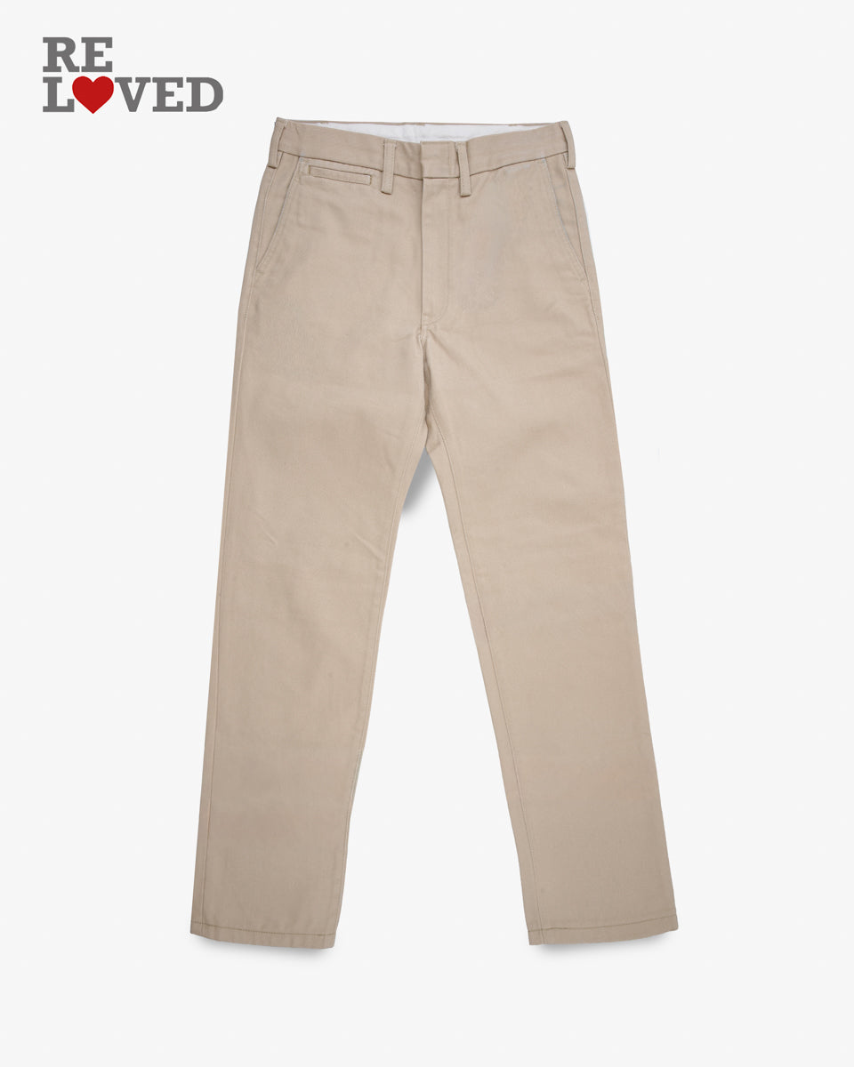 12oz Heavy Cotton Relaxed Fit Chinos Tag 30 Hemmed To 31 0