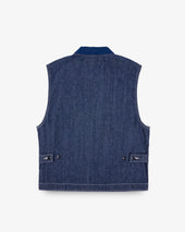 10oz Selvedge Denim Work Vest - Indigo