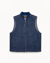 10oz Selvedge Denim Work Vest - Indigo