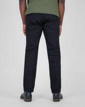 Berkeley Supply x Snake Oil Provisions Collaboration 21oz Selvedge Denim Slim Tapered Jeans - Superblack (Fades To Grey)