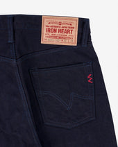 14oz Selvedge Denim Mid/High Rise Tapered Cut Jeans - Indigo/Indigo