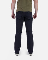 14oz Selvedge Denim Mid/High Rise Tapered Cut Jeans - Indigo/Indigo
