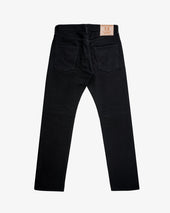 Berkeley Supply x Snake Oil Provisions Collaboration 21oz Selvedge Denim Slim Tapered Jeans - Superblack (Fades To Grey)