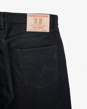 Berkeley Supply x Snake Oil Provisions Collaboration 21oz Selvedge Denim Slim Tapered Jeans - Superblack (Fades To Grey)