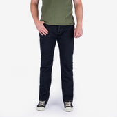 16oz Slubby Selvedge Denim Relaxed Tapered Cut Jeans - Indigo Overdyed Black