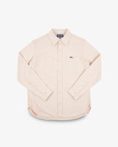9oz Cotton Linen Work Shirt - Off White