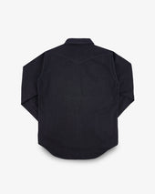 14oz Herringbone CPO Western Shirt - Black