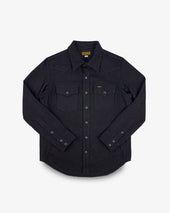 14oz Herringbone CPO Western Shirt - Black