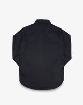 9oz Cotton Linen Work Shirt - Black