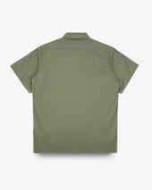 8oz Ripstop Short Sleeved Mechanic Shirt - Military Green