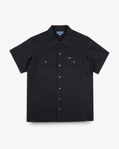 8oz Ripstop Short Sleeved Mechanic Shirt - Black
