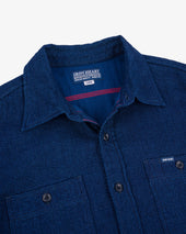 5oz Double Gauze Short Sleeved Work Shirt - Indigo (IHSH-417-IND) Size Large