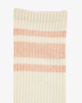 Decka Showatabé Organic '80s Skater Socks - Ecru x Orange