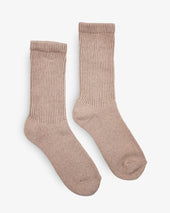 Decka Showatabé Organic Pile Socks - Brown
