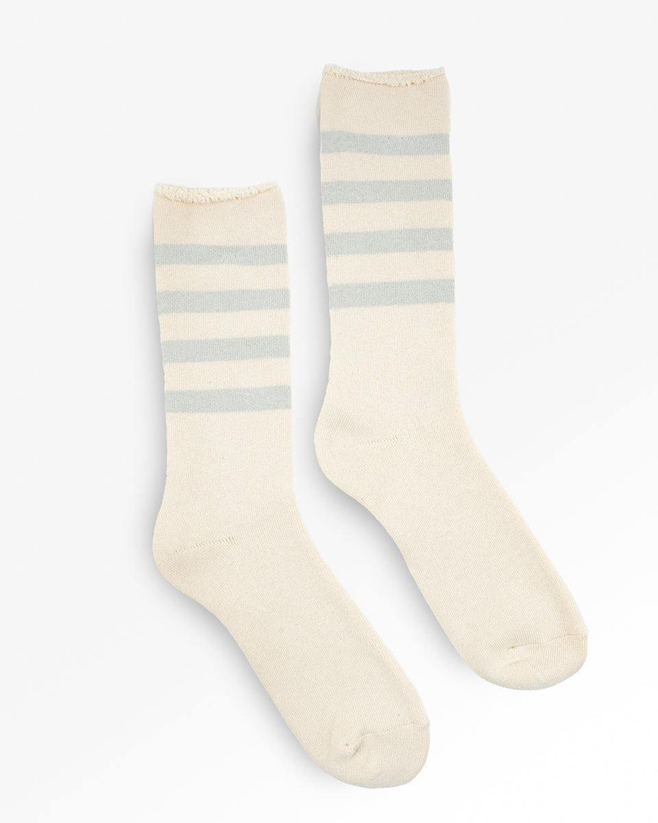 Decka Showatab Organic Striped Pile Socks