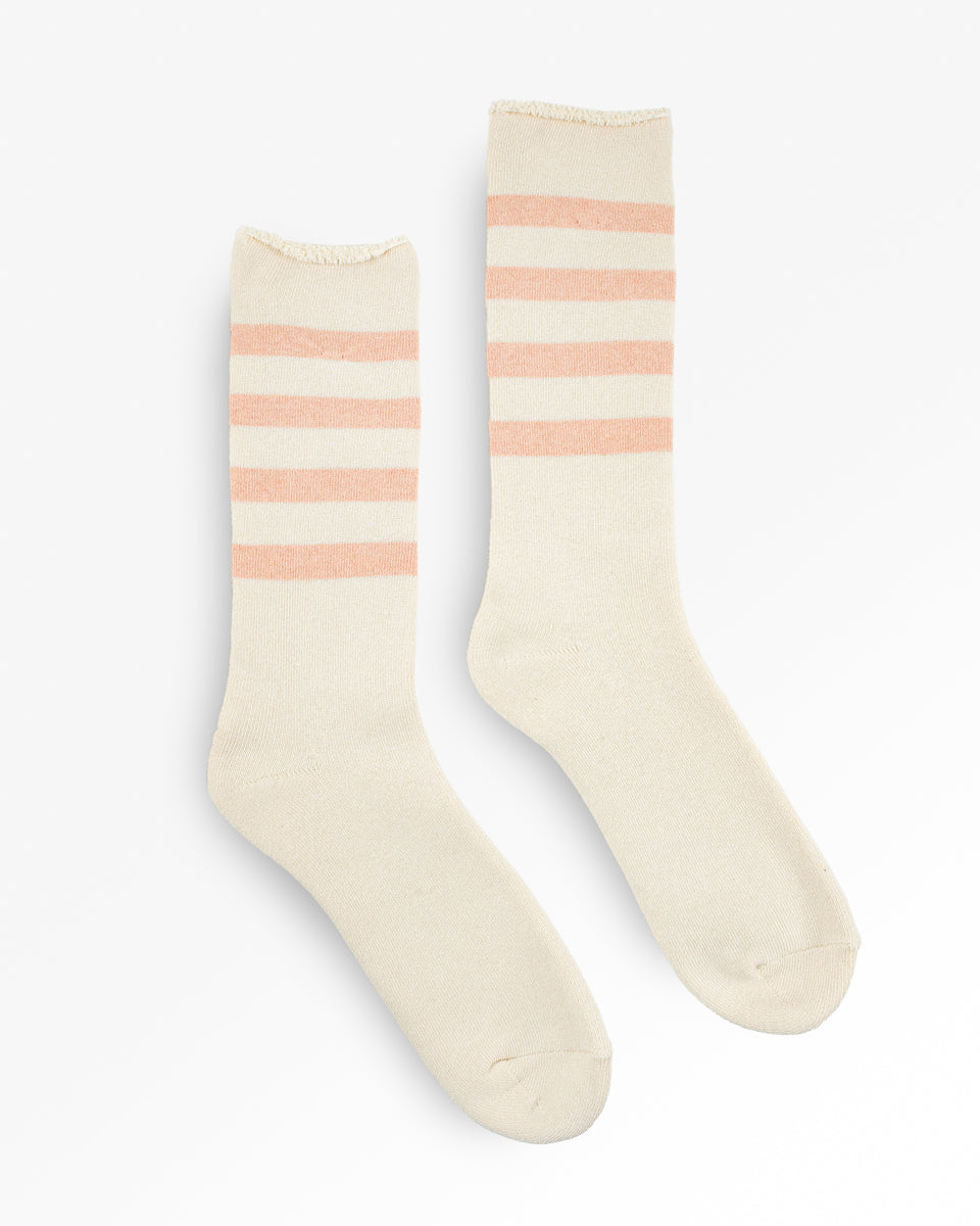 Decka Showatab Organic Striped Pile Socks
