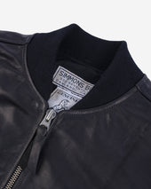 Iron Heart x Simmons Bilt Prairie Horsehide College Jacket - Black
