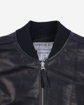 Iron Heart x Simmons Bilt Prairie Horsehide College Jacket - Black