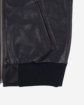 Iron Heart x Simmons Bilt Prairie Horsehide College Jacket - Black