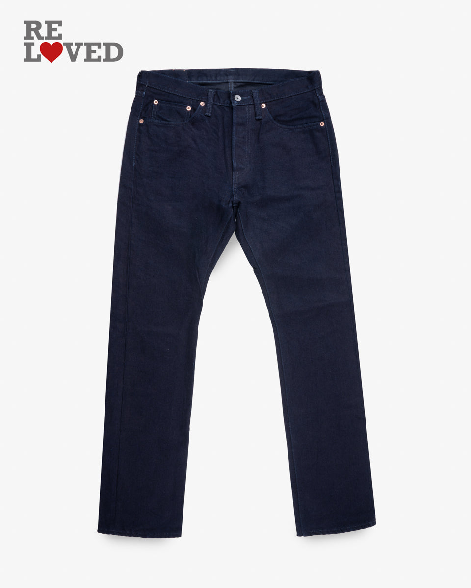 14oz Selvedge Denim Slim Cut Jeans Tag 33 Hemmed To 30 5
