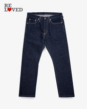 14oz Broken Twill Selvedge Denim Slim Cut Jeans - Indigo (IH-555SBR-14) Tag 33, Hemmed to 28.5"