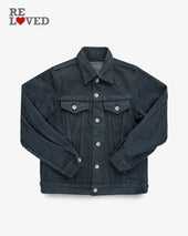 21oz Non-Fade Denim Modified Type III Jacket - Superblack (IH-9526PJ) Size Small