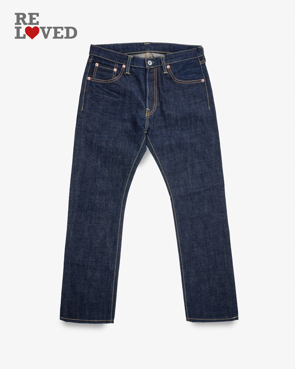 17oz Selvedge Denim Slim Cut Jeans Natural Tag 33 Hemmed To 29 0