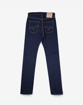 21/23oz Ultra Heavy Raw Selvedge Denim Slim Straight Cut Jeans - Indigo