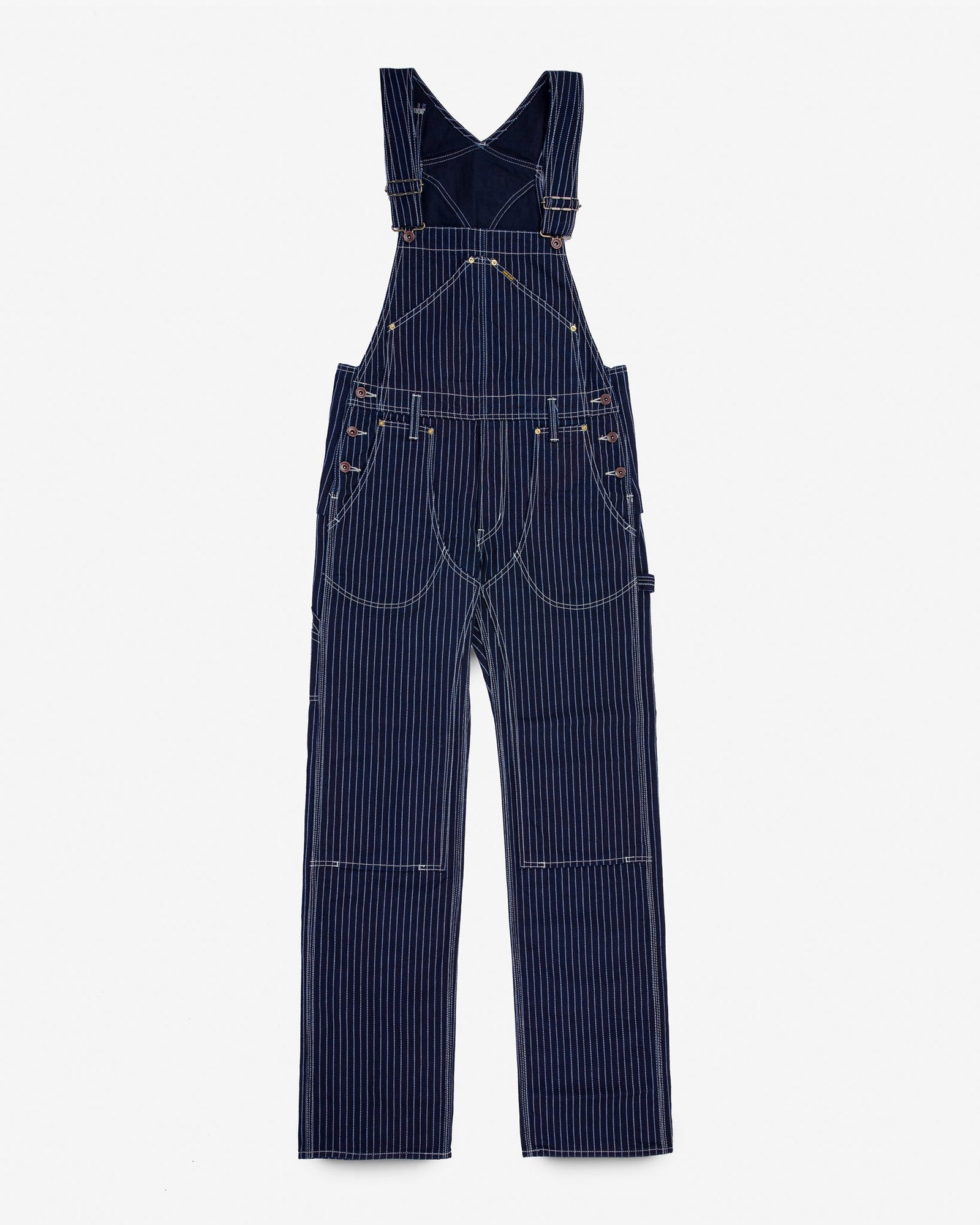 12oz Wabash Double Knee Overalls - Indigo