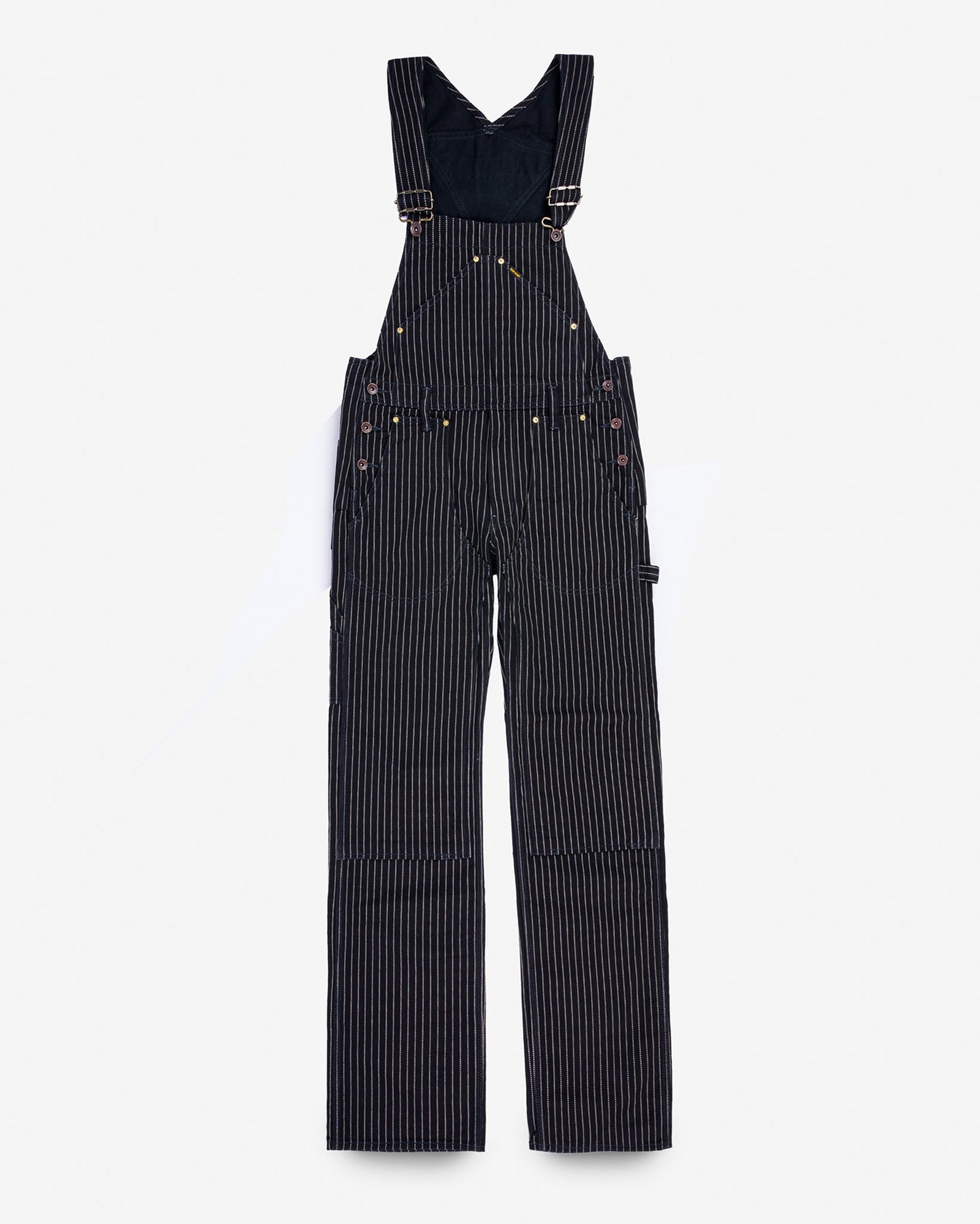 12oz Wabash Double Knee Overalls - Black