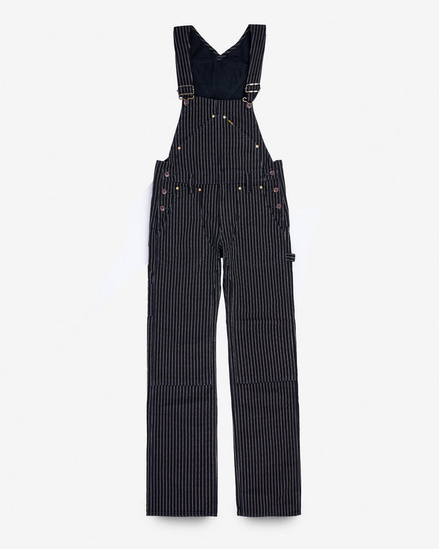 12oz Wabash Double Knee Overalls - Black
