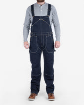 12oz Wabash Double Knee Overalls - Indigo