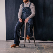 12oz Wabash Double Knee Overalls - Indigo