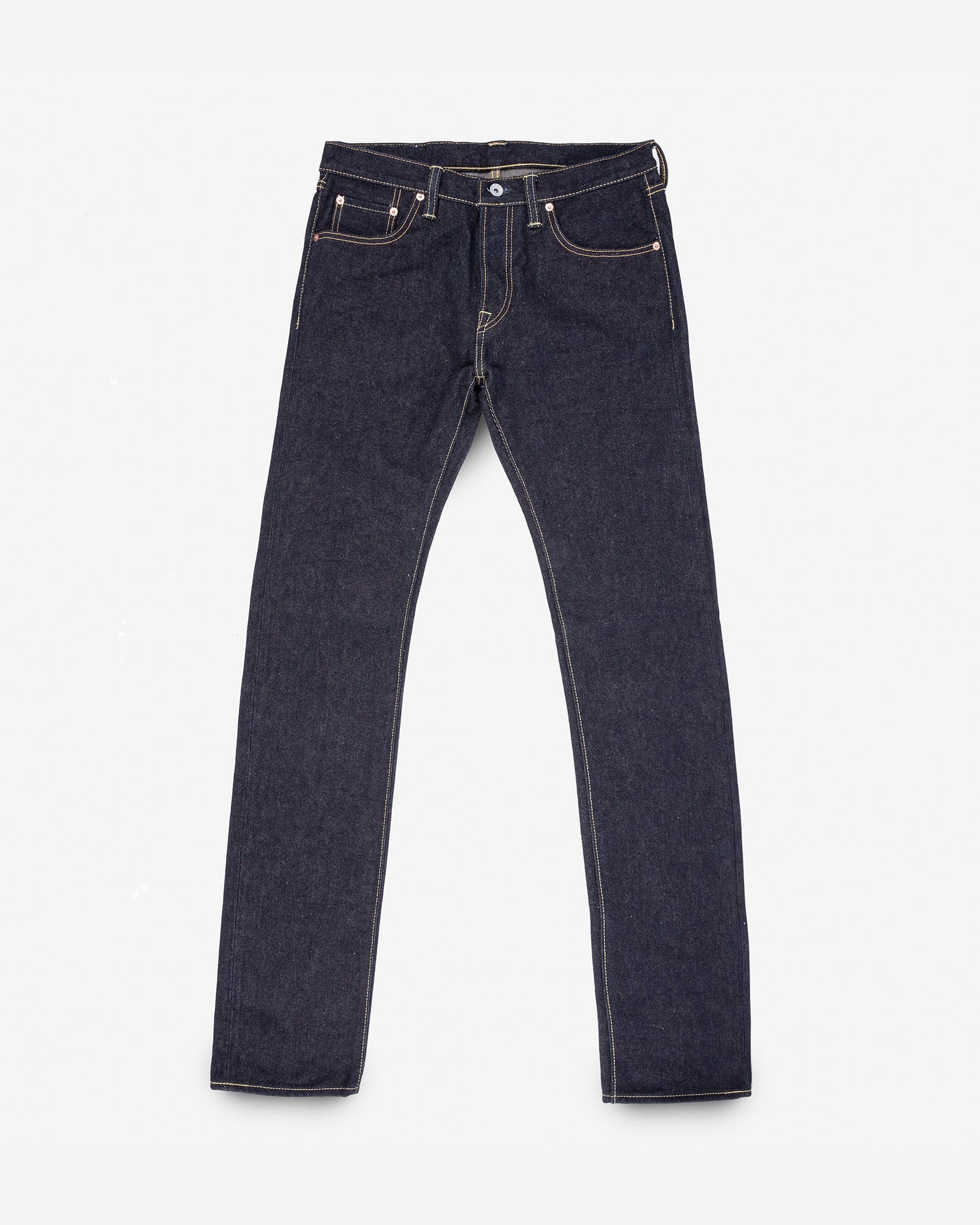 19oz Left Hand Twill Selvedge Denim Slim Tapered Cut Jeans - Indigo