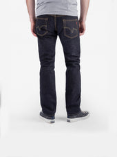 19oz Left Hand Twill Selvedge Denim Slim Tapered Cut Jeans - Indigo
