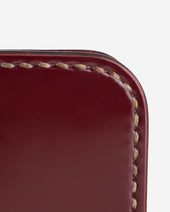 Medium Shell Cordovan Wallet - Ox Blood