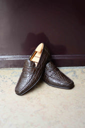 Le penny loafer en crocodile Philippe