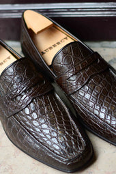 Le penny loafer en crocodile Philippe