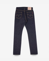 19oz Left Hand Twill Selvedge Denim Relaxed Tapered Cut Jeans - Indigo