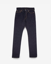 19oz Left Hand Twill Selvedge Denim Relaxed Tapered Cut Jeans - Indigo